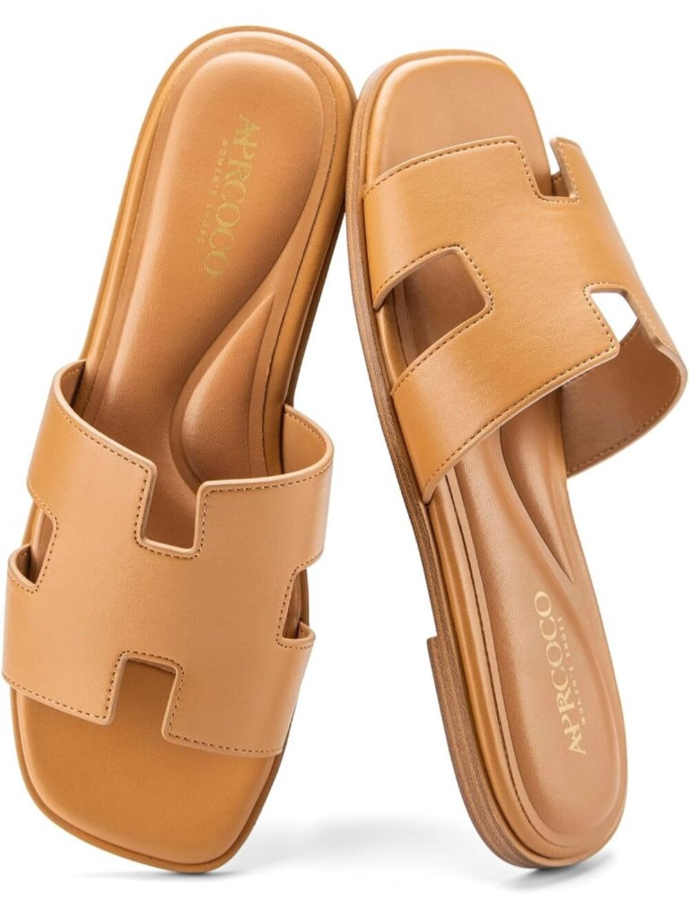 🆕Women's Brown Flat Sandals Dressy Classic Summer Beach Vacations Sandals